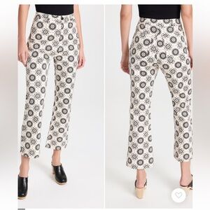 NWT Rolla's Plaza Bootcut Crop Pants - $129 - pattern black and white